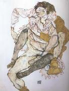 Egon Schiele Seated Couple (mk20) painting